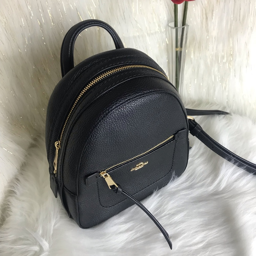 COACH PEBBLE LEATHER ANDI 2in1 Backpack - Picture 3 of 8